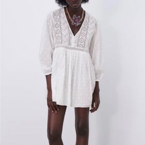 Zara White Mini Dress